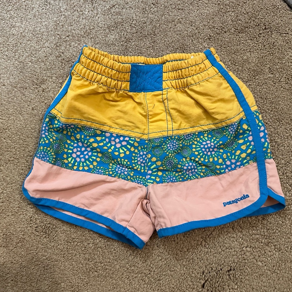 Patagonia Yellow and Blue Kids' Shorts